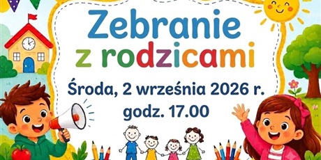 Zebranie organizacyjne z rodzicami