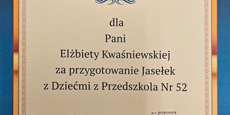 Powiększ grafikę: Podziękowania ze Żłobka nr 6 w Gdańsku